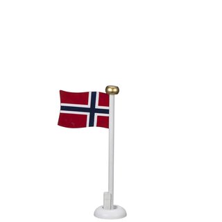 Bordflagg Norge i tre H15 cm