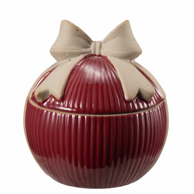 Christmas Bowl D11 H12 cm red porcelain