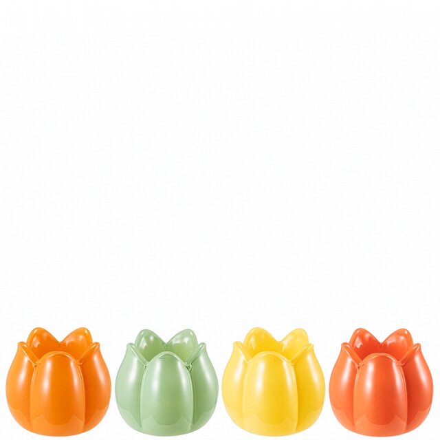 Tulipa Candlestick 4asst. D4,5 H4,2 cm mix