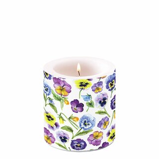 Candle Small Pansy All Over