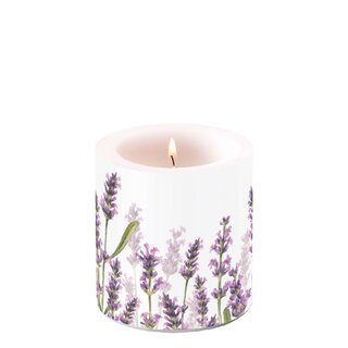 Candle Small Lavender Shades White