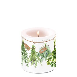 Candle Small Fresh Herbs