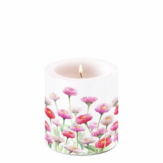Candle Small Painted Bellis