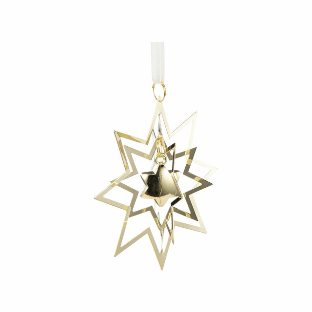 Istind - Juledekor Metall 6x5,5x8,4cm Gull