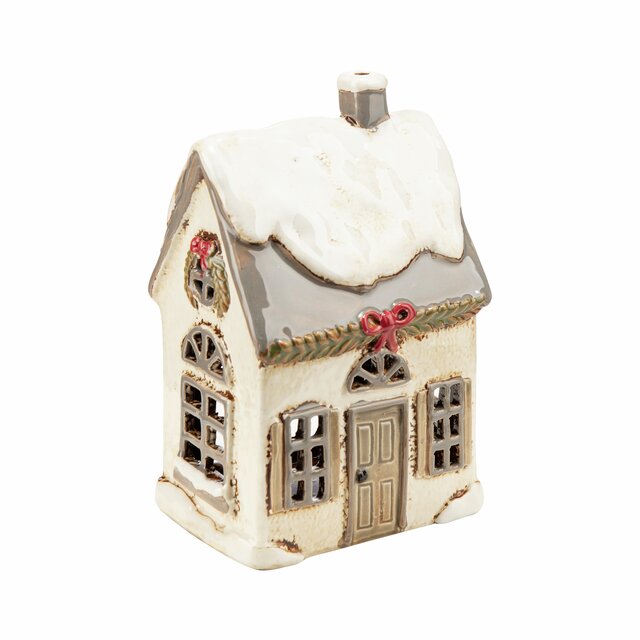 Hazel - Dekorhus Keramikk 12x10x19cm Beige