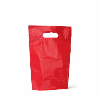 Plastpose rød 25x35x4 cm