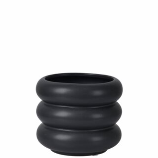MITCH potte D19 H17,5 cm matt black P15