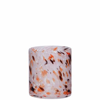 RAHEL Lyslykt/vase D14 H15 cm confetti pink