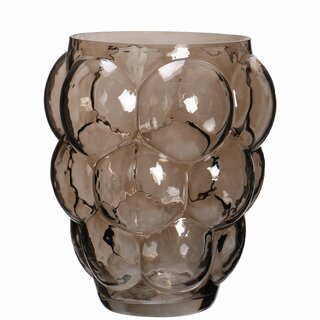 BUBLY Vase D22 H24,5 cm brown