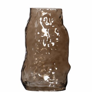 ROCK Vase L19,5 D16,5 H32 cm brown
