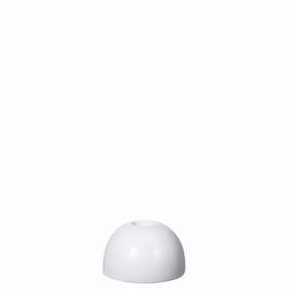 KUPL Lysestake D8 H5 cm matt white keramikk