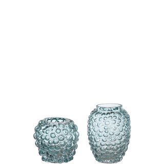 MINI SOFIAN Vase/Lykt 2ass D10 H9,3/12,4 cm aqua sky