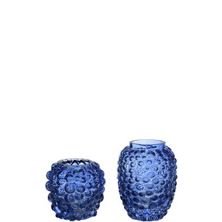MINI SOFIAN Vase/Lykt 2ass D10 H9,3/12,4 cm blue