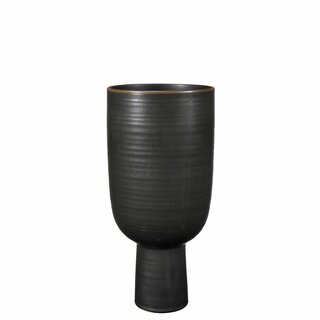 IDDA Vase D15,5 H34 cm vulcanic brown/black