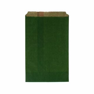 Papirpose br.kraft 15x22+2cm Mørk Grønn