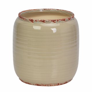 Leo - Blomsterurne Grå 25x25x26cm Ceramic