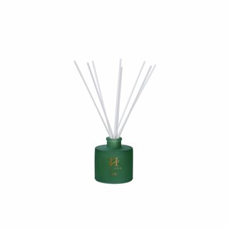 Lumiere - Duftpinner Grønn Lykke 110 ml h 23,8cm m/pinner. Glass, duftolje