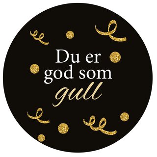 Amundsen Kort- God som gull Svart D7,5 Papp