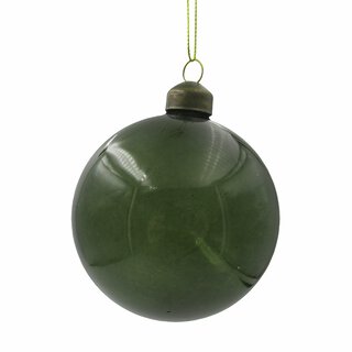 Jade - Julekule Grønn 8*8*8cm Glass