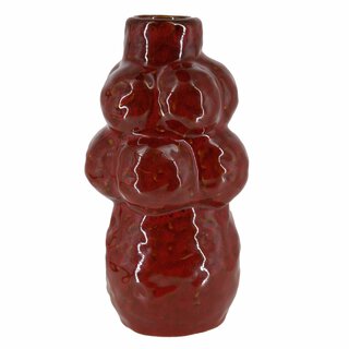 Zins - Vase Rød 12x12x23 Steingods