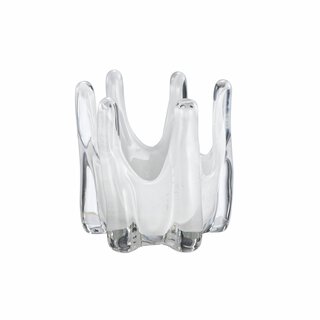Foss - Telysholder Hvit 11x11x12cm Glass