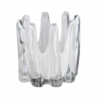 Foss - Telysholder Hvit 15x15x15cm Glass