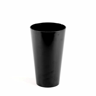 Plast vase Svart 25 cm