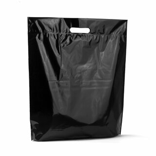 Plastposer, svart, 45x50+4 cm