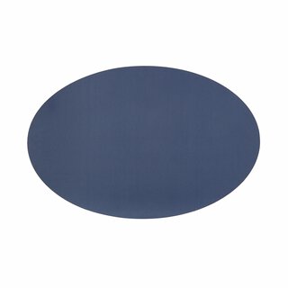 West - Kuv. brikke Mørk blå 43,5x28,5cm oval PVC