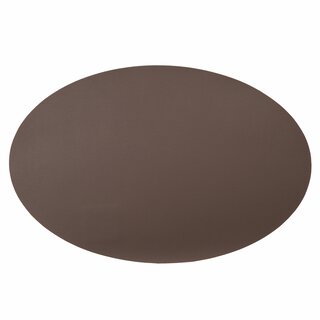 West - Kuv. brikke mørk sjokolade 43,5x28,5cm oval PVC