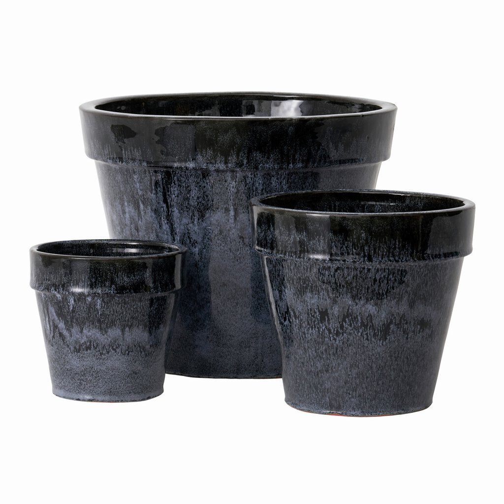 Mungo Outdoor Pot S/3 Black D17-34 H15-28 Consilimo
