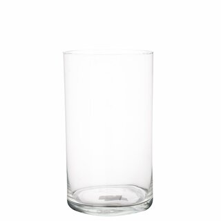 Glas cylindervas D15 H20 cm
