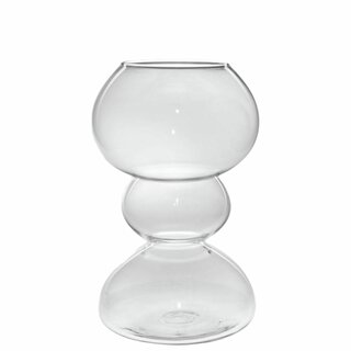 Glasvas bubblan D12 H19 cm