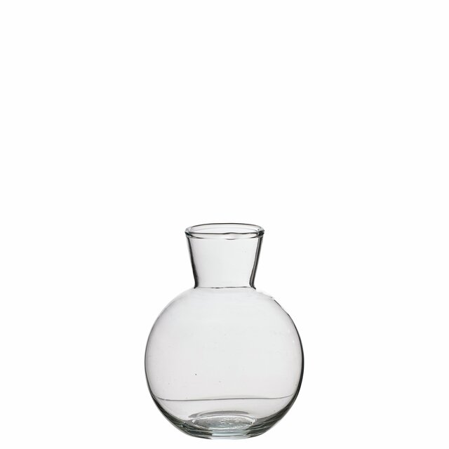 Mina Glass Vase Round Clear D9,5 H12