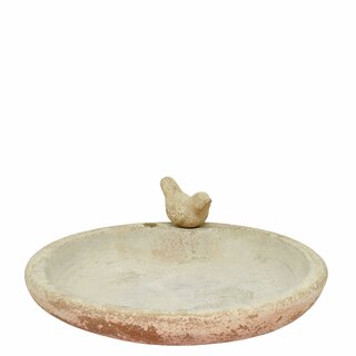 Terracotta, fågelbad, fat, antik, D33 cm
