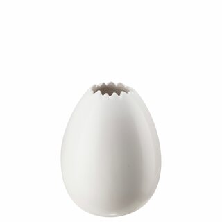 Vase egg D8,8 H10,8 cm matt white