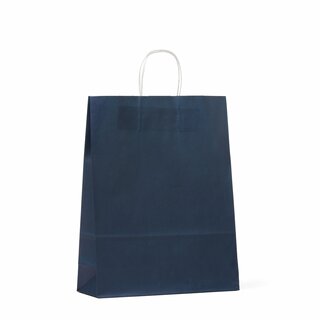 Papirbærepose mørk blå 32x12x41cm