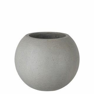 Rustik cement lättvikt bollkruka D35 H28 cm