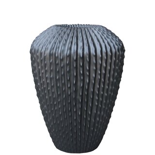 Kruka/vas kaktus, m insats ,svart H88 cm