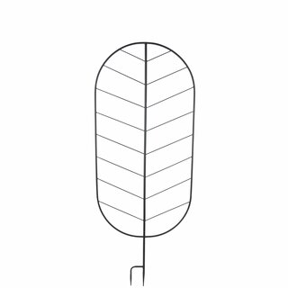 Växtstöd, blad matt svart, H131 D50 cm