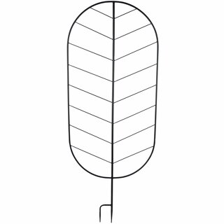 Växtstöd, blad matt svart, H151 D60 cm