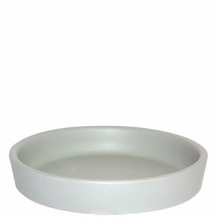 Fat, keramik, matt ljusgrå, D17 cm