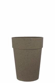 SVARVA Kruka m/hål D29 H36 cm cement taupe granito