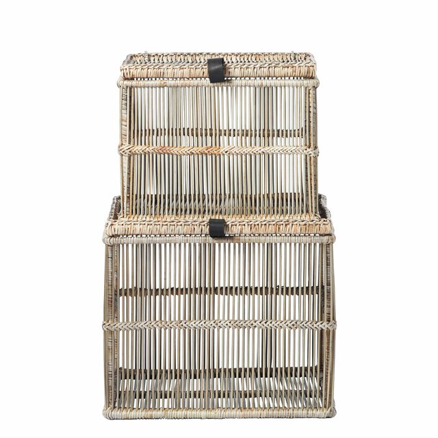 Norah basket set 25X25X20|30X30X25cm, Nature Consilimo