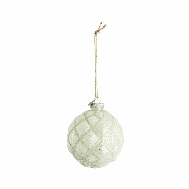 Norille bauble 10X10X10 cm. Off White