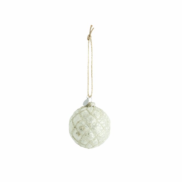Norille bauble 8X8X8 cm. Off White