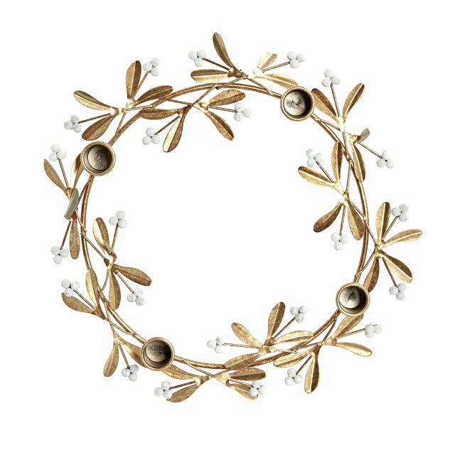 Missia candlestick 33X33X4.5 cm, L. Gold