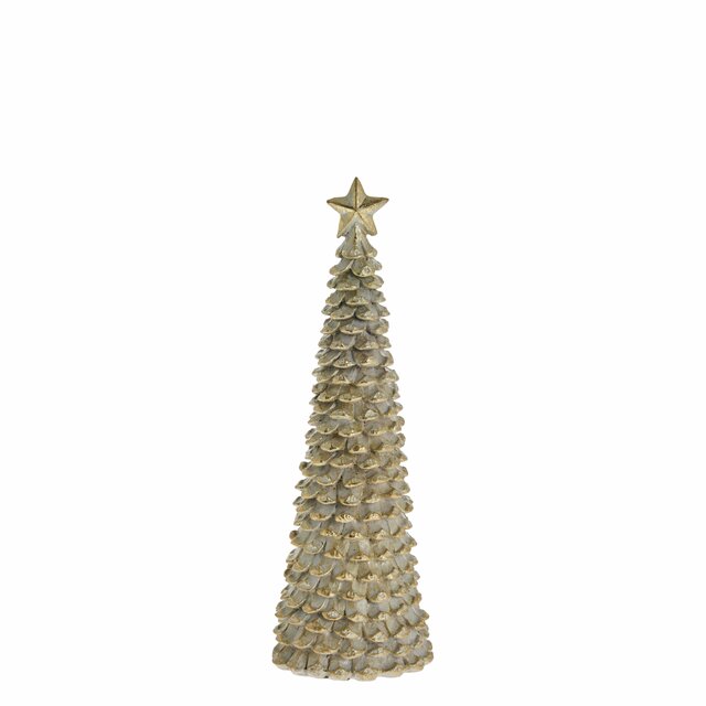 Serafina decoration tree 9.5X9.5X27 cm. L. Gold