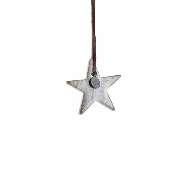 Elina ornament star 6.5X6.5X1.5 cm. D. Linen