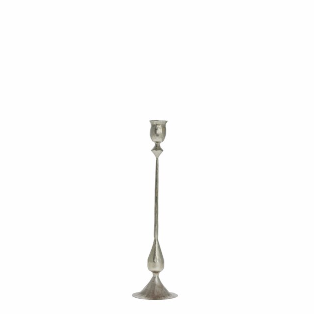 Ingrid candlestick  7X7X33.5 cm. Silver